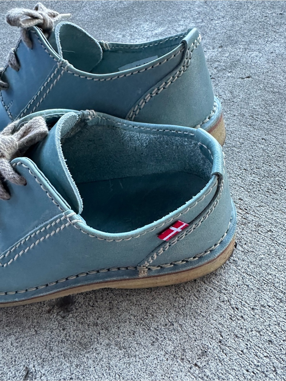 Duckfeet Fyn Lace Up Derby Leather Shoes in Jeans Size EU 41 - Picture 5 of 9
